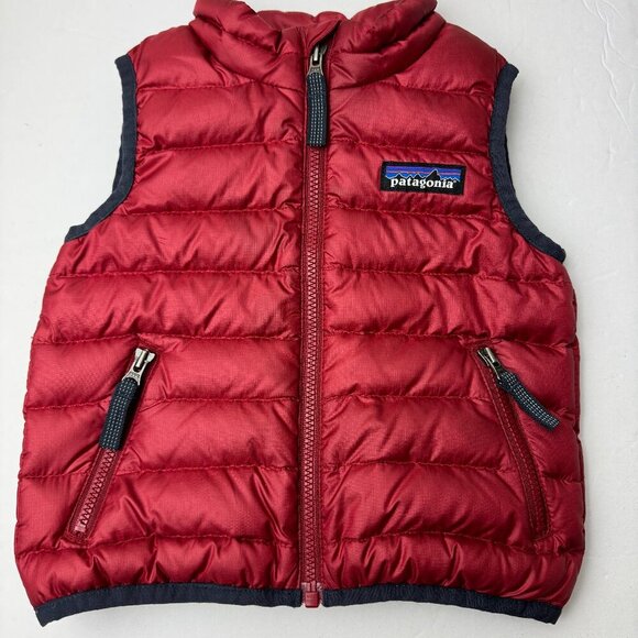 Patagonia Baby 6-12 MPuffer Sweater Vest Full Zipper